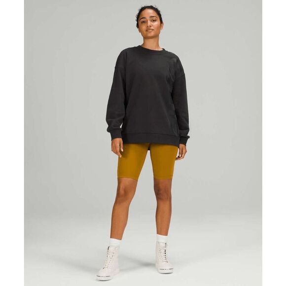 283- EUC Size 12 Lululemon Perfectly Oversized Crew *Logo - Picture 1 of 3